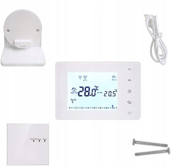 używany Termostat Beok Wifi do kotła gazowego, regulatorem temperatury 220V - obrazek 2