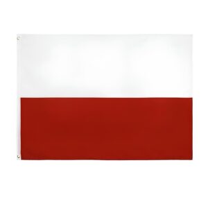 Flaga Polska 150 cm x 90 cm Materiał poliester Rozmiar 150x90