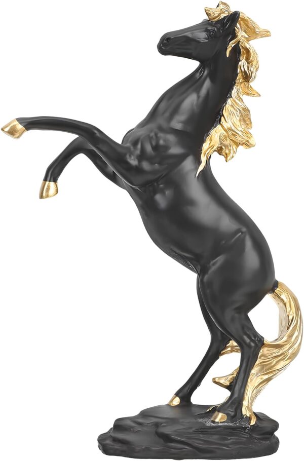 Figurka czarnego konia 295 mm