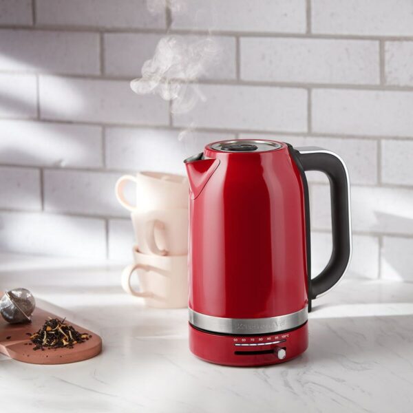 Czajnik KitchenAid 5KEK1701EER Czerwony plástico,acero inoxidable 2400 W 1,7 L (1 Sztuk) - obrazek 5
