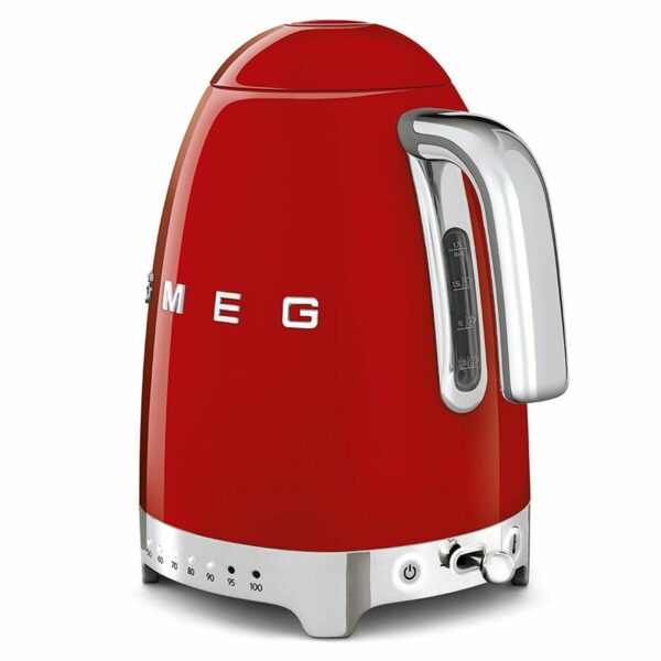 Czajnik Smeg 2400 W 1,7 L Czerwony Stal nierdzewna Plastikowy - obrazek 3