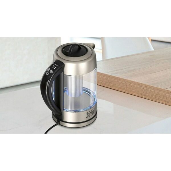 Czajnik Black & Decker BXKE2205E Czarny Przezroczysty Srebrzysty Plastikowy 2200 W 1,7 L - obrazek 3