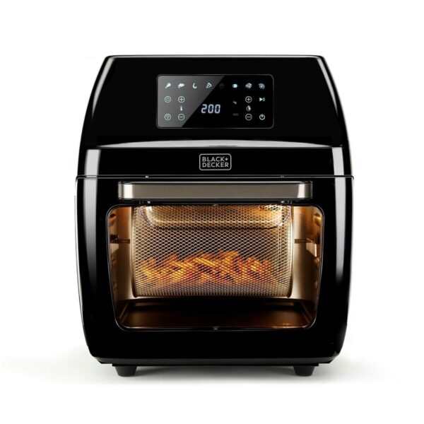 Frytkownica na gorące powietrze Black & Decker BXAFO1200E Czarny 1700 W 12 L - obrazek 2