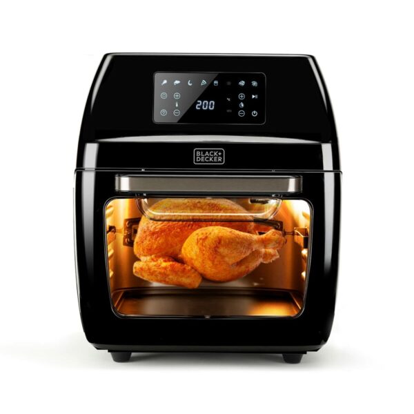 Frytkownica na gorące powietrze Black & Decker BXAFO1200E Czarny 1700 W 12 L - obrazek 3
