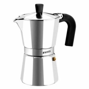 Włoska Kafeterka Monix Braisogona_M620003 Srebro Aluminium 3 Šálky