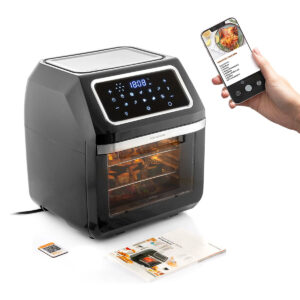 Frytkownica na gorące powietrze InnovaGoods Czarny 1800 W 12 L Stal nierdzewna (Odnowione A)