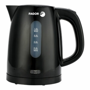 Czajnik Fagor teya noir 2200 W 1 L Czarny Stal nierdzewna Plastikowy