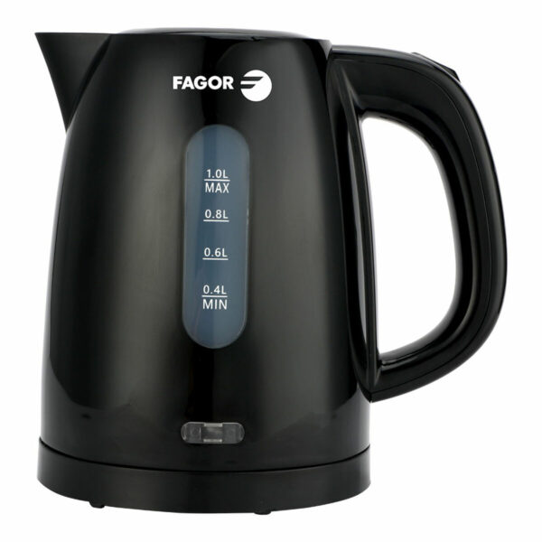Czajnik Fagor teya noir 2200 W 1 L Czarny Stal nierdzewna Plastikowy