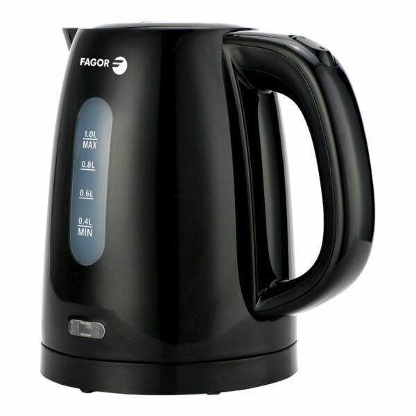 Czajnik Fagor teya noir 2200 W 1 L Czarny Stal nierdzewna Plastikowy - obrazek 3