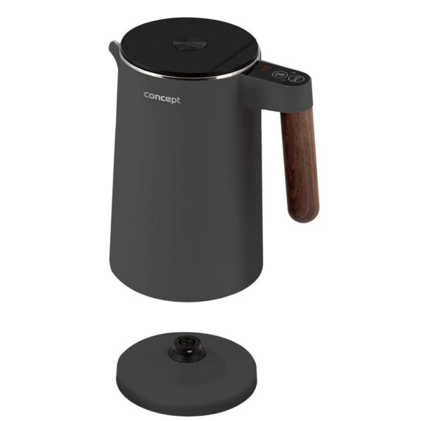 Czajnik Concept RK3305 Ciemny szary Drewno 1850-2200 W 1,5 L - obrazek 3