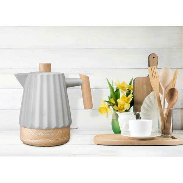 Czajnik Concept RK0091 Jasnoszary Ceramiczna 1500 W 1,5 L - obrazek 7