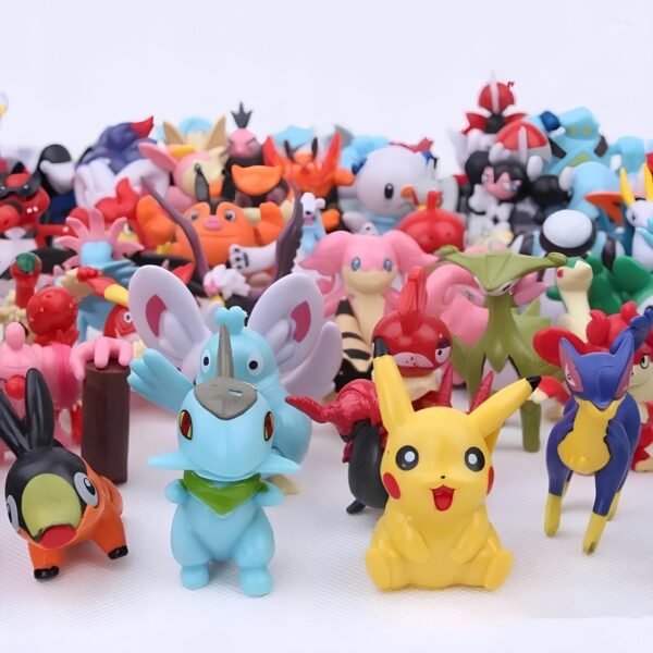 Zestaw figurek Pocket Monster 144 szt miniaturowe figurki kultowych postaci z serii - obrazek 8