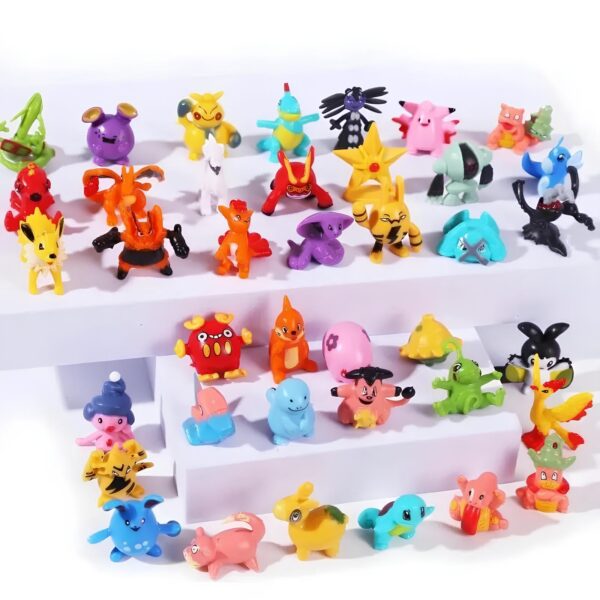 Zestaw figurek Pocket Monster 144 szt miniaturowe figurki kultowych postaci z serii - obrazek 4