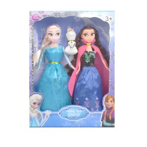 Lalki Elsa i Anna 28cm z filmu Kraina Lodu Frozen zestaw lalek z ruchomymi kończynami i ubraniami