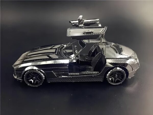 Samochód DIY 3D metalowy zestaw modeli do układania model samochodu do składania - obrazek 4