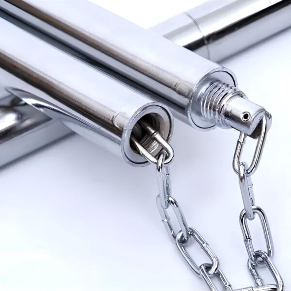 Nunchaku ze stali nierdzewnej, składane 55 cm treningowe nunchaku sztuki walki - obrazek 3