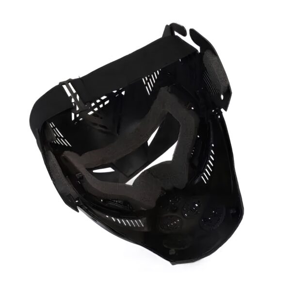 Kask paintball maska sportowa do paintballu ochrona twarzy z daszkiem i otworami wentylacyjnymi, odporny na uderzenia - obrazek 2