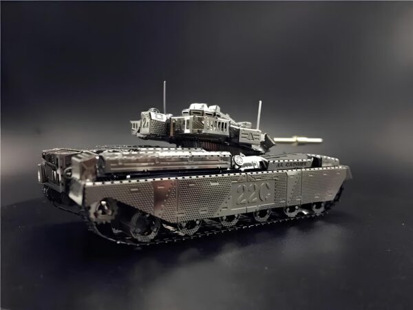Czołg DIY 3D metalowy zestaw Chieftain MK50 1:100 model kolekcjonerski do składania prezent dla fana - obrazek 5