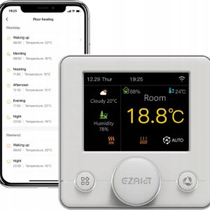 Termostat EZAIoT EZ-R7C.723-WH WiFi dla kotła wodnego/gazowego