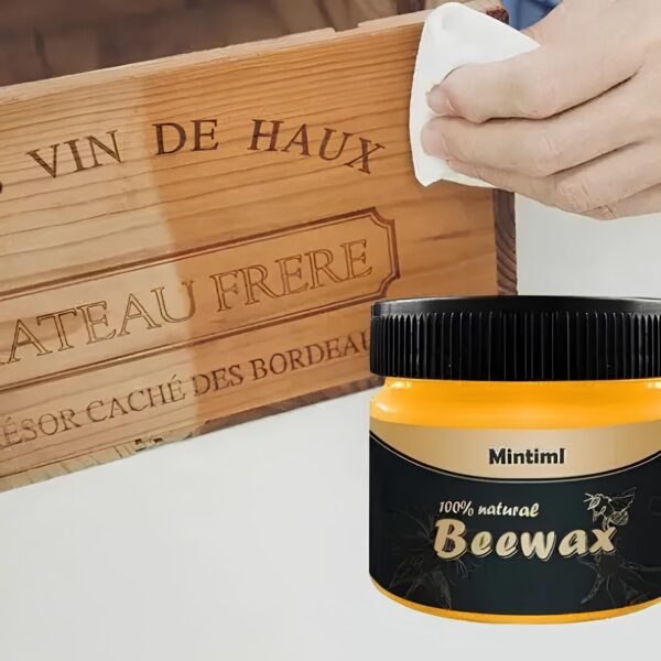 Wosk do polerowania drewna mebli pszczeli Beewax naturalny środek do renowacji - obrazek 5