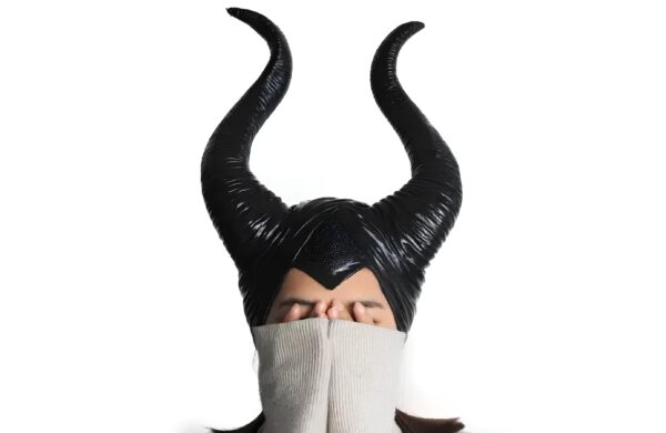 Rogi Maleficent cosplay czarnych nastolatków akcesoria do przebierania się za postać Maleficent, lekkie i wygodne rogi dla dzieci i dorosłych - obrazek 5