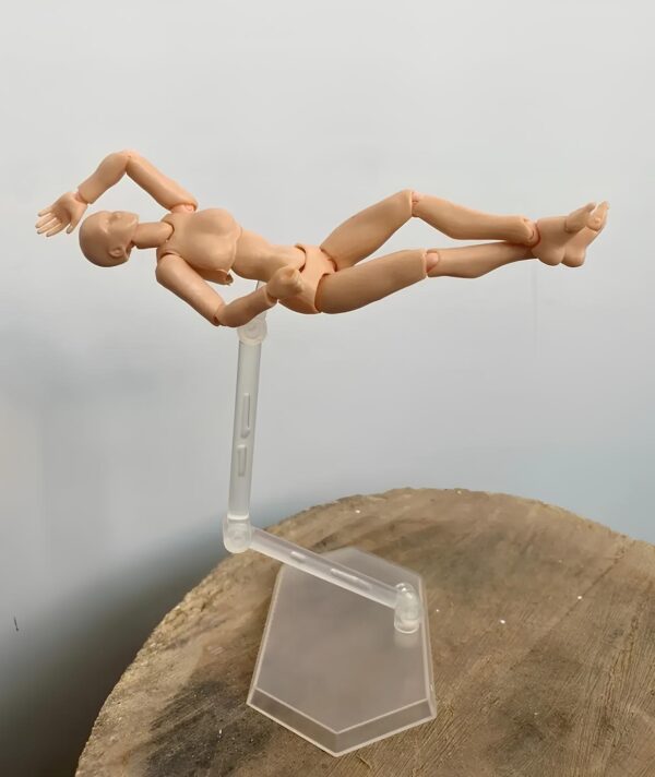 Zestaw ruchomych modeli figurek manekinów 2 szt figurki do rysunku szkicowania pozowania arty model - obrazek 3