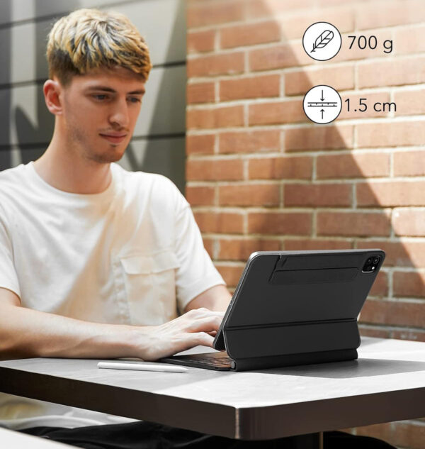 Etui z magnetyczną klawiaturą ESR dla iPad Air 6/5/4/iPad Pro 11, czarny - obrazek 5