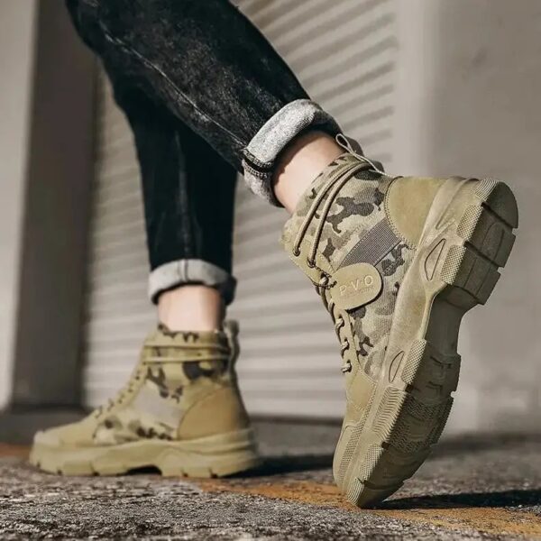 Buty taktyczne, buty za kostkę, rozmiar 44 khaki (27,5cm na 43) - obrazek 8
