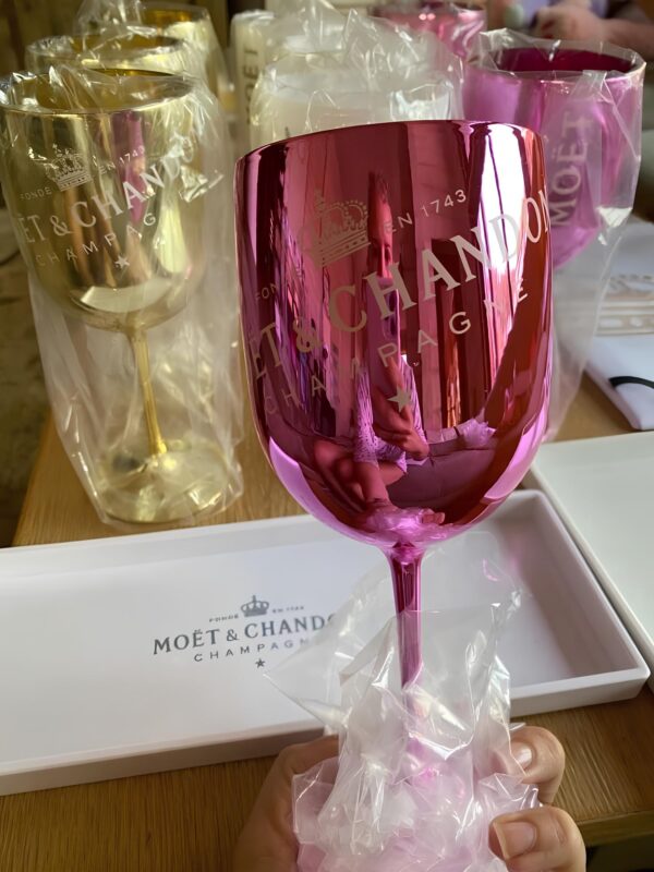 Kieliszek Moët & Chandon Ibiza 1 szt Różowe złoto luksusowy kielich do szampana - obrazek 5