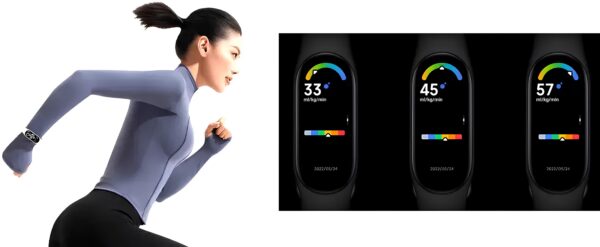 Inteligentna opaska M7 Smart Band 7 Czarna nowoczesna opaska fitness z monitorem tętna i kroków - obrazek 5