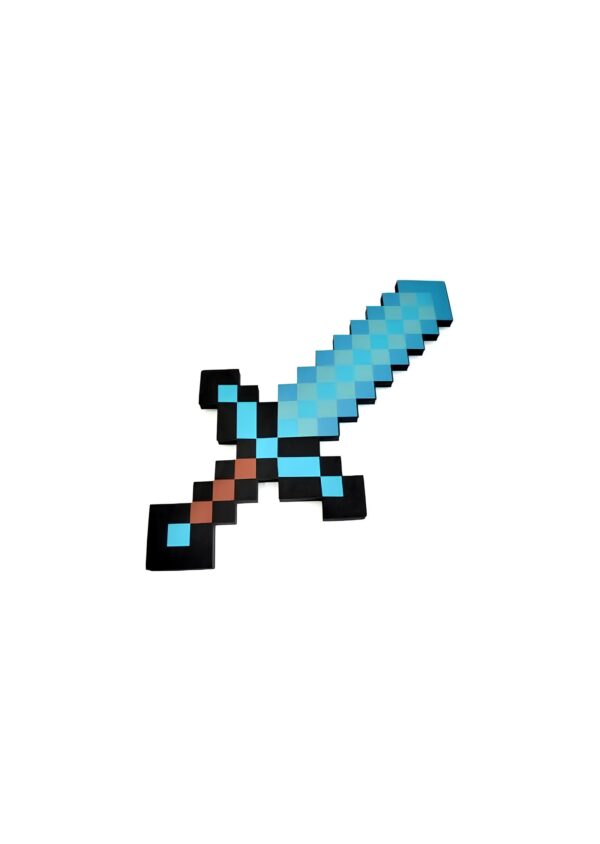 Diamentowy miecz Minecraft z elastycznej pianki EVA 45 cm - obrazek 2