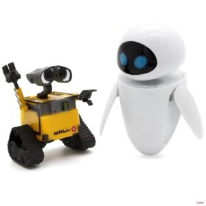 Zestaw 2 figurek Wall-E i Ewy realistyczne figurki postaci z filmu animowanego idealne do kolekcji i zabawy