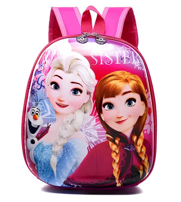 Plecak Frozen, z nadrukiem Elsy z Frozen Kraina Lodu różowy 28x26x10 cm