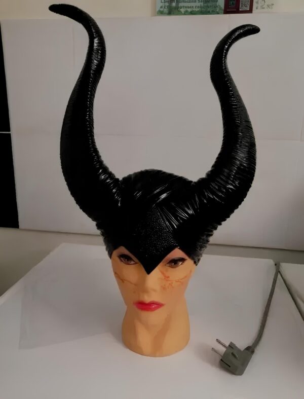 Rogi Maleficent cosplay czarnych nastolatków akcesoria do przebierania się za postać Maleficent, lekkie i wygodne rogi dla dzieci i dorosłych - obrazek 4