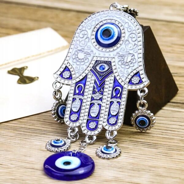 Zawieszka Oko proroka ręki Fatimy 195 mm amulet ochronny o symbolicznym znaczeniu i dekoracyjnym wyglądzie - obrazek 2