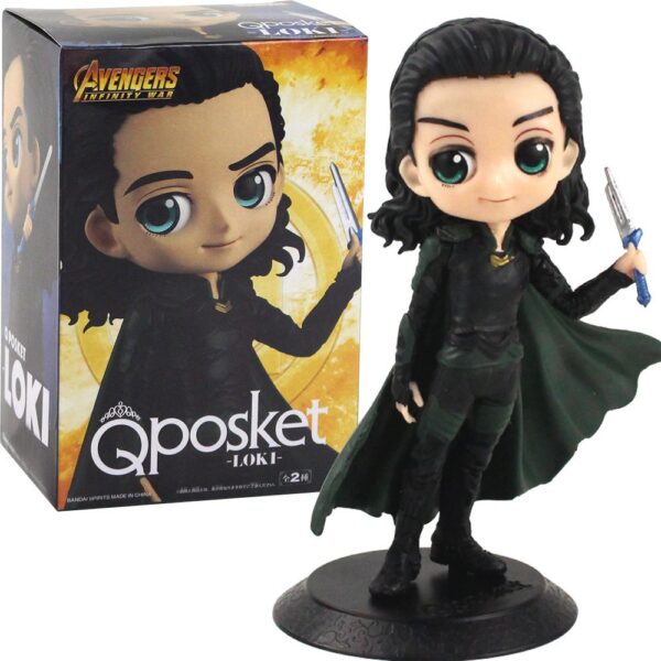 Figurka Loki z dużymi oczami 14 cm, statuetka Loki w stylu anime postaci