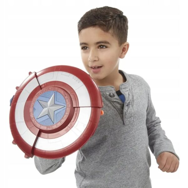 Zabawkowa tarcza Kapitana Ameryki strzelająca interaktywna tarcza z funkcją strzelania, idealna do zabawy dla fanów Avengers - obrazek 4