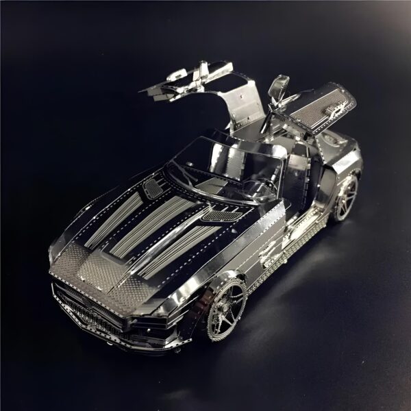 Samochód DIY 3D metalowy zestaw modeli do układania model samochodu do składania - obrazek 6