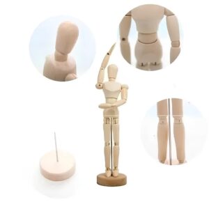 Ruchoma figurka człowieka o średnicy 32,5 cm anatomiczny model człowieka z ruchomymi kończynami do nauki i dekoracji