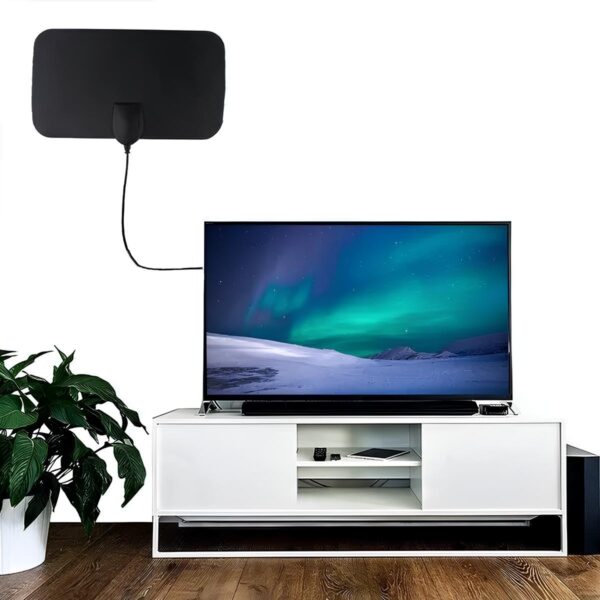 Cyfrowa antena wewnętrzna 1080p 4K FullHD DVB-T/T2 antena TV naziemna HD - obrazek 2