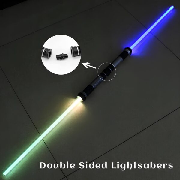 Zestaw LED mieczy Jedi STAR WARS 66cm 2 szt podświetlane miecze świetlne do zabawy i cosplayu fanów Gwiezdnych Wojen - obrazek 3