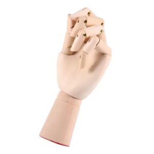 Drewniana ręka manekin 18 cm do rysowania model anatomiczny dla artystów i dekoracyjny element wnętrza