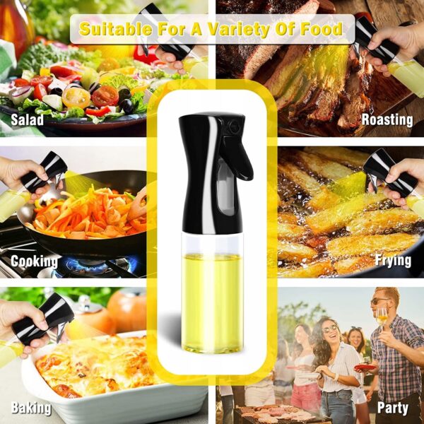 Spryskiwacz do oleju dozownika w sprayu 500ml butelka z atomizerem do zdrowego dozowania oleju podczas gotowania - obrazek 2
