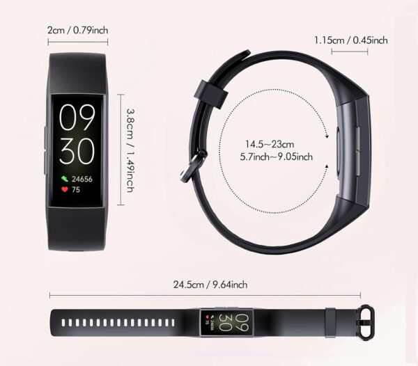 Zegarek fitness Findtime, tonometr, śledzenie snu, monitor pracy serca - obrazek 3