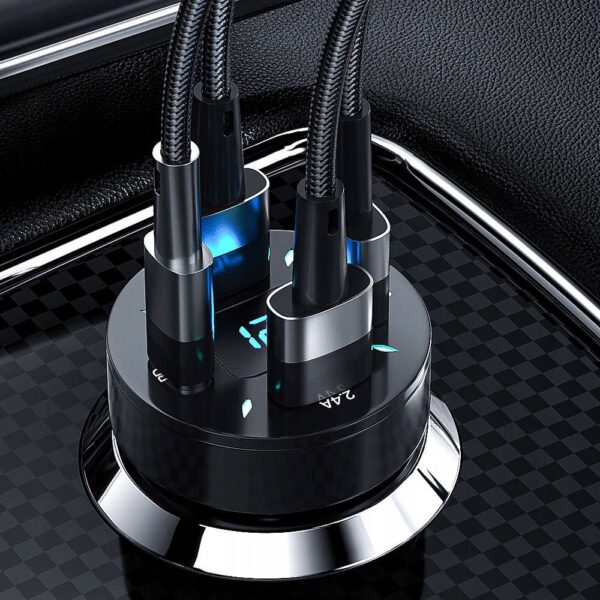 Szybka ładowarka samochodowa USB-C PD USB QC 3.0 szybkie ładowanie do telefonu w aucie - obrazek 4