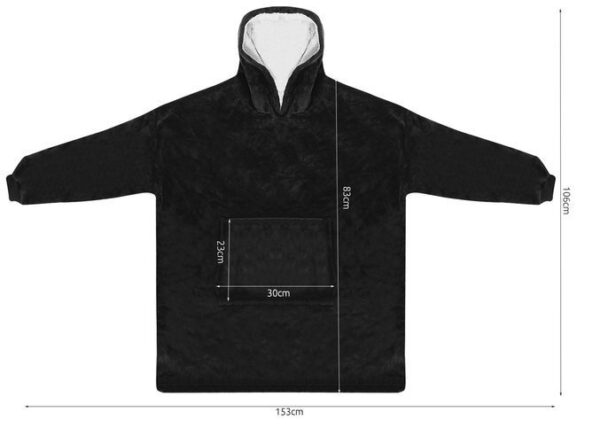 Bluza XXL - koc czarny - obrazek 4