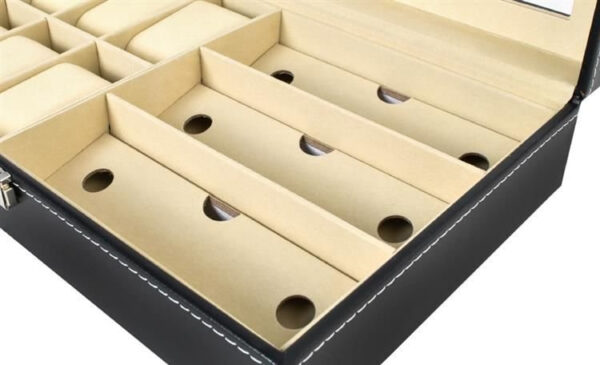 Organizer na zegarki i okulary czarny - obrazek 8