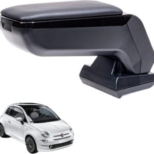 Podłokietnik środkowy z schowkiem do FIAT 500 2016 czarny Rati Armster S POWYSTAWOWY