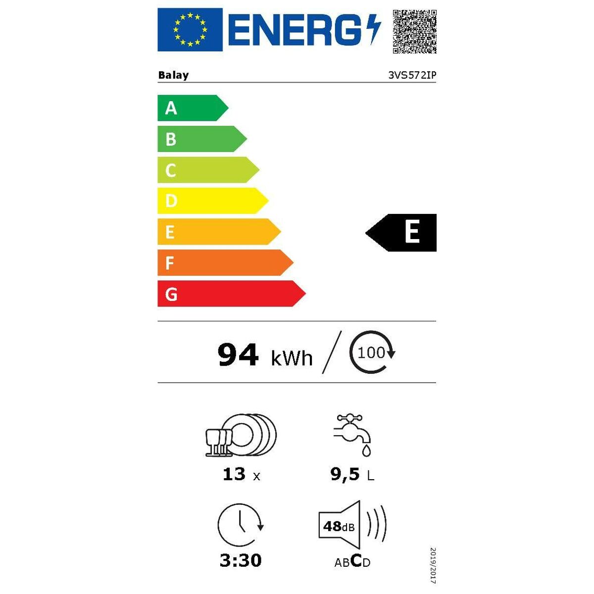 Zmywarka Balay 3VS572IP 60 cm - obrazek 3