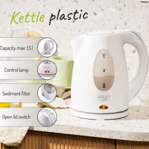 AD 1207  Czajnik plastikowy 1,5 L